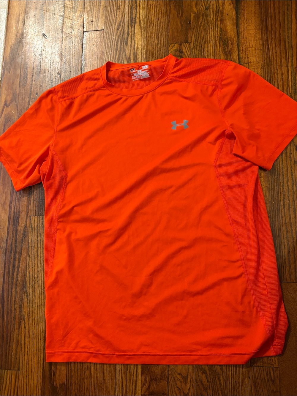 🎉Under Armour Men's Bright Orange Fitted Short Sleeve Performance Tee